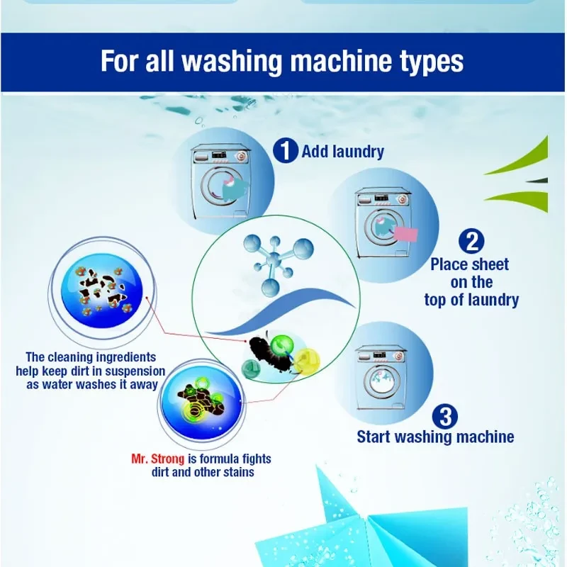 Laundry Detergent Eco Sheets