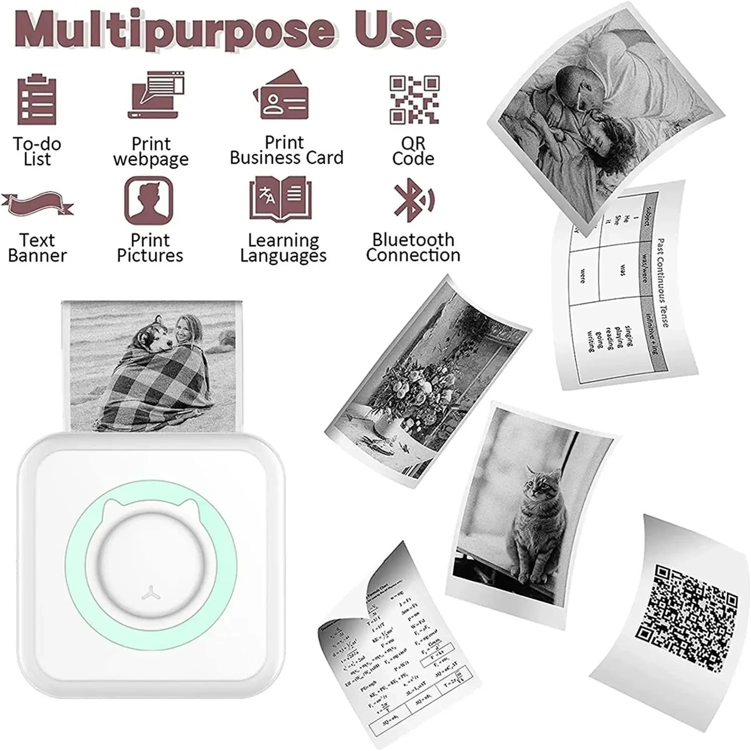 Convenient Mini Pocket Student Printer Text Thermal Printer