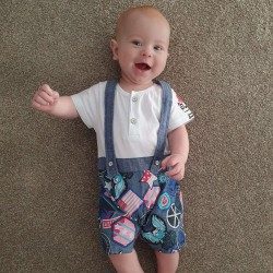 All-In-One Badge Unisex Overalls | 9-12m & 2-3y
