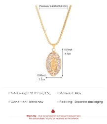 Football Pendant Necklace