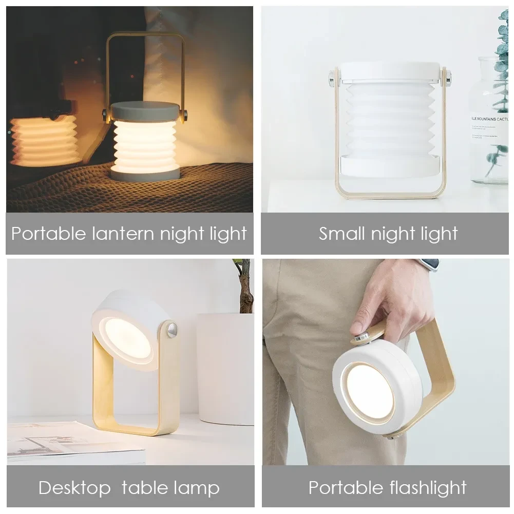 Foldable Touch Dimmable Reading LED Night Light