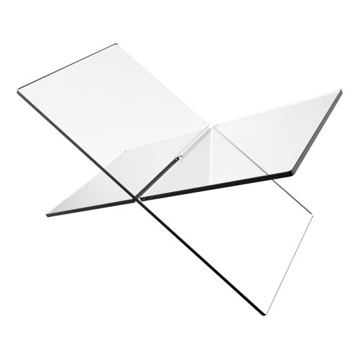 Book Reading Rack Acrylic Creative Desktop Book Album Magazine Display Shelf X Type