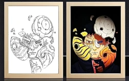 Obito Akatsuki Mask off Light Frame