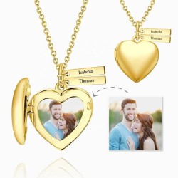 Love Heart-shaped Necklace DIY Jewelry Photo Pendant