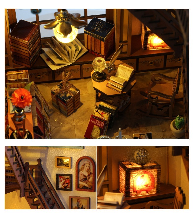 Magic Book House Three-dimensional Puzzle Model Wooden Toys