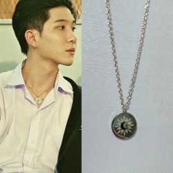 Moon Star Circular Pendant Necklace
