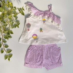 Shorts Pinstripe Purple | 6-9m