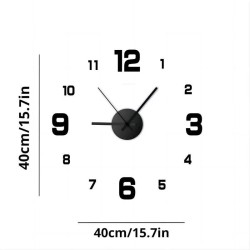 Creative Frameless DIY Wall Clock