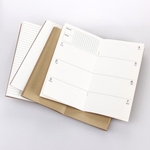 Traveler's diary book core