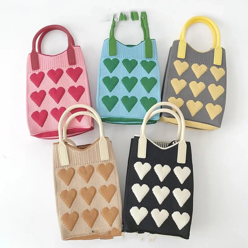 Moon Rabbit Knitted Shoulder Bag