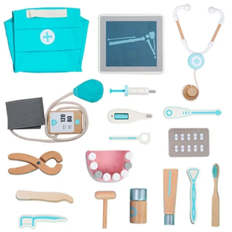 Wooden Doctor Set With Bag