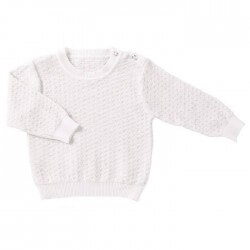 Knitted Jumper White Glitter