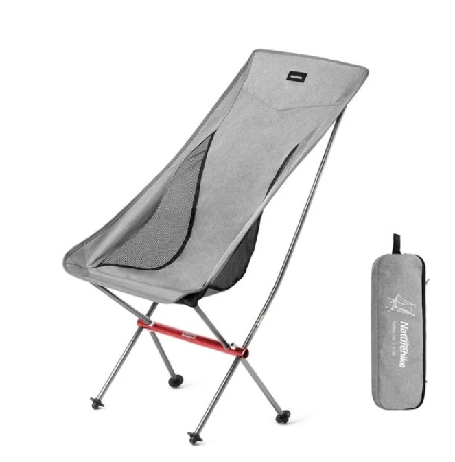 Moon Chair Heightening Large Fishing Chair Folding Chair Camping Back Chair Aluminum Alloy Leisure Chair