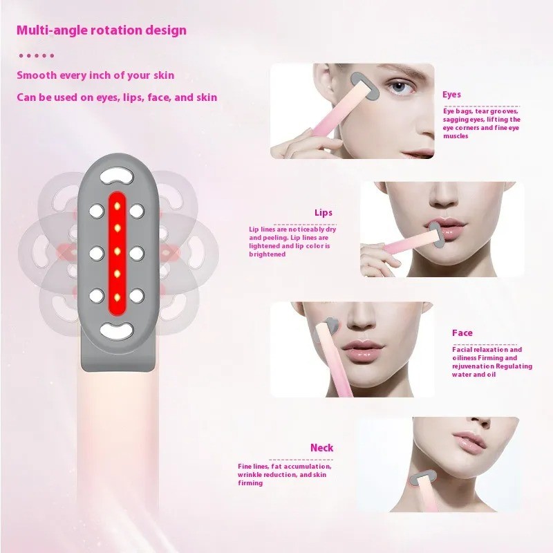 360° Rotating Heated Eye Massager - Micro-Current & Vibration