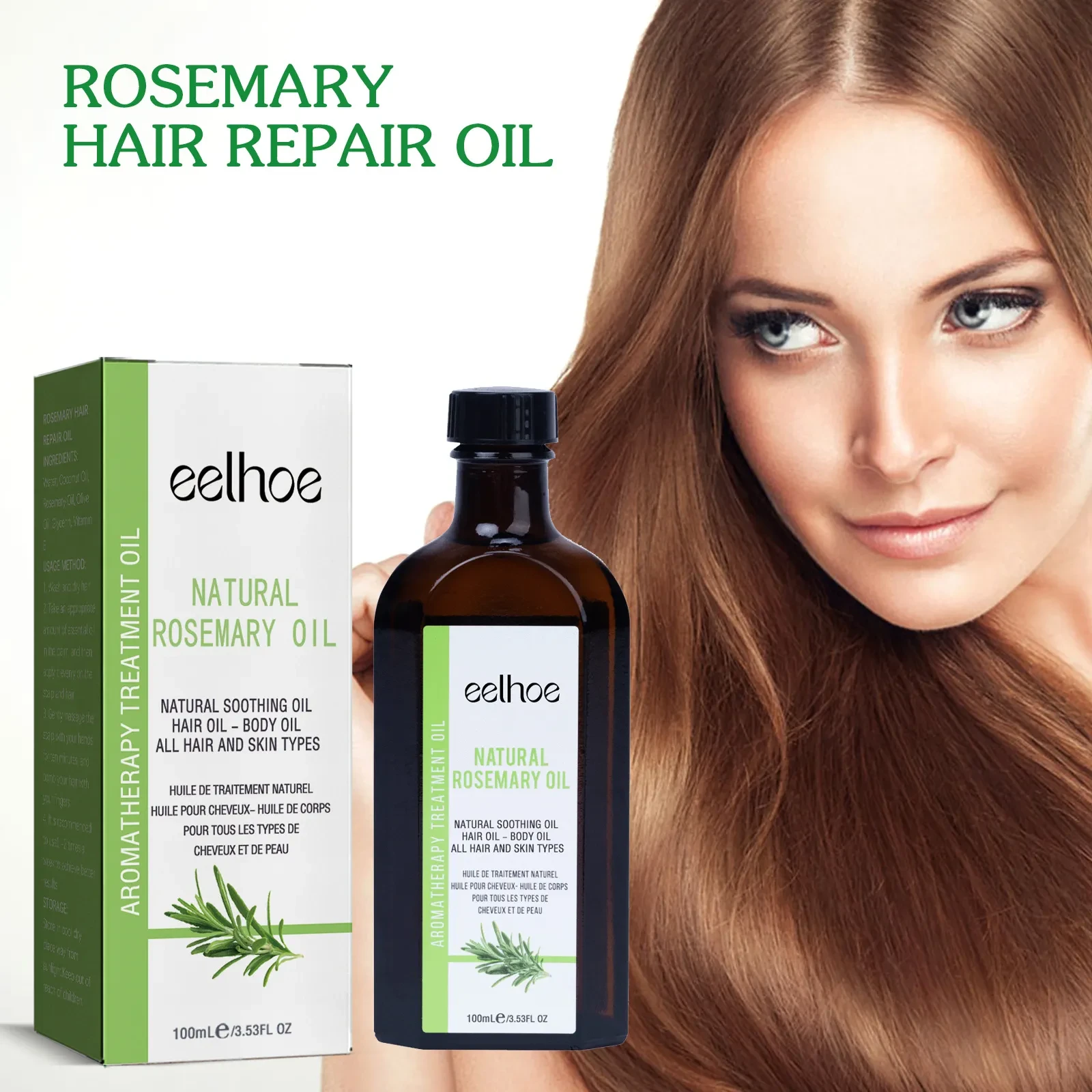 Rosemary Luxe Hair Oil – Anti-Frizz & Softness for Long-Lasting Shine