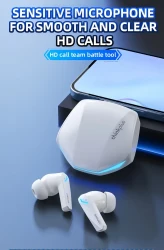Lenovo Thinkplus GM2 Pro Wireless Earbuds with Intelligent Noise Cancelling - High-Fidelity Sound, Rechargeable Battery, Earbuds Wireless