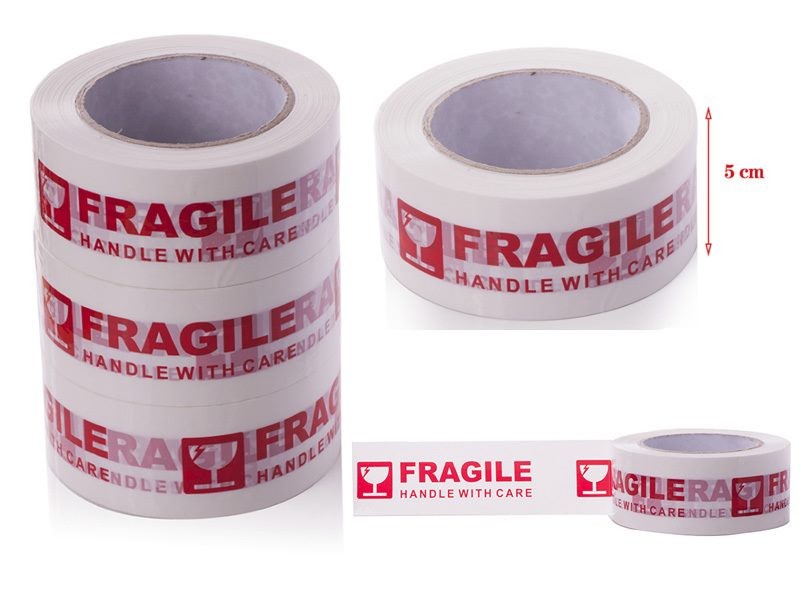 FRAGILE Packaging Tape - (1 Roll) 48MM