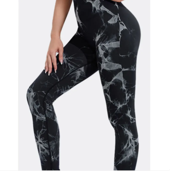 Seamless Tie Dye Leggings Women Yoga Pants Push Up Sport Fitness Running Gym Leggings