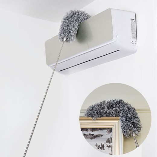 Telescopic Pole Washable Easy Apply Long Handle Extendable Duster Static Stainless Steel Bendable Brush Lengthen Roof Cleaning