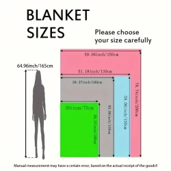 Anime-Inspired "Born to Slay" Flannel Throw Blanket