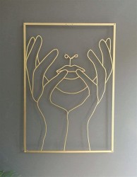 Female Line Art Acrylic Wall Decoration Body
