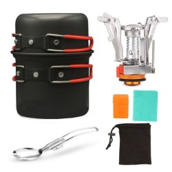 Portable Folding Cookware Set For Outdoor Barbecue