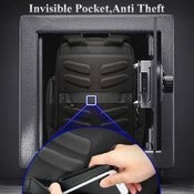 Business Anti Theft Waterproof Three Layer Large Capacity Double Shoulder Bag