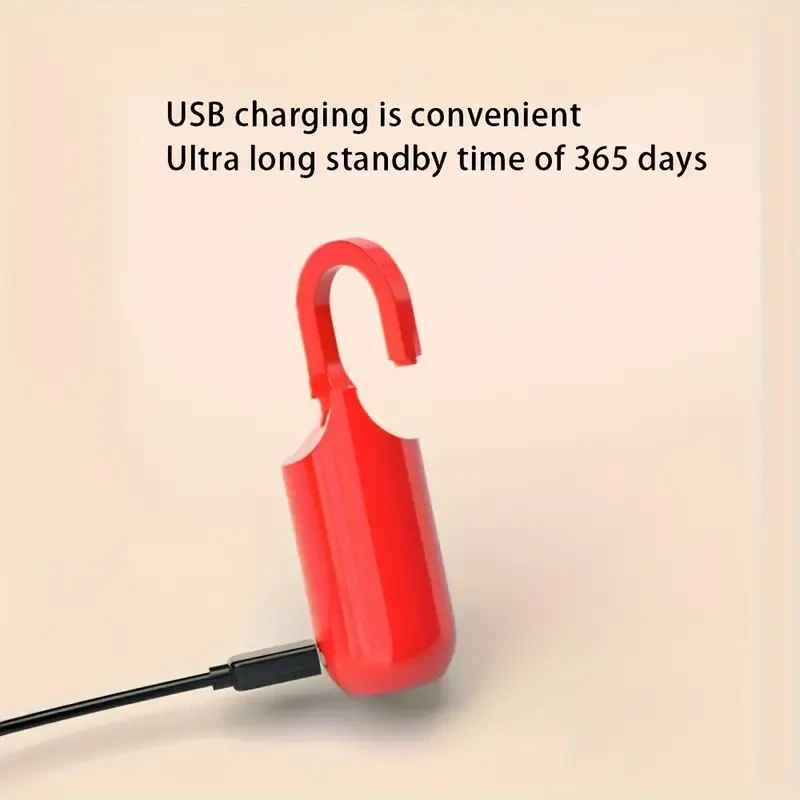 Compact USB-Rechargeable Fingerprint Lock - Versatile for Backpacks, Luggage & More - Long Battery Life, Secure Password Feature