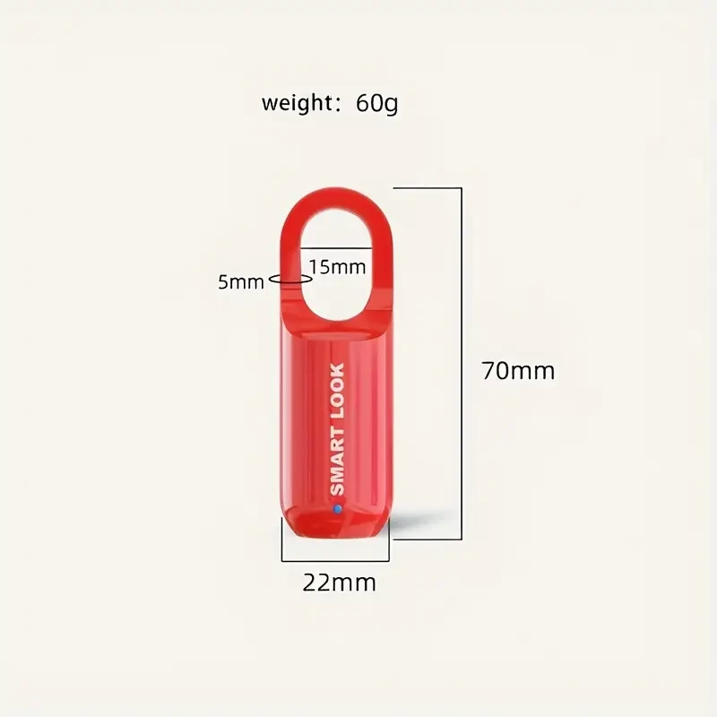 Compact USB-Rechargeable Fingerprint Lock - Versatile for Backpacks, Luggage & More - Long Battery Life, Secure Password Feature