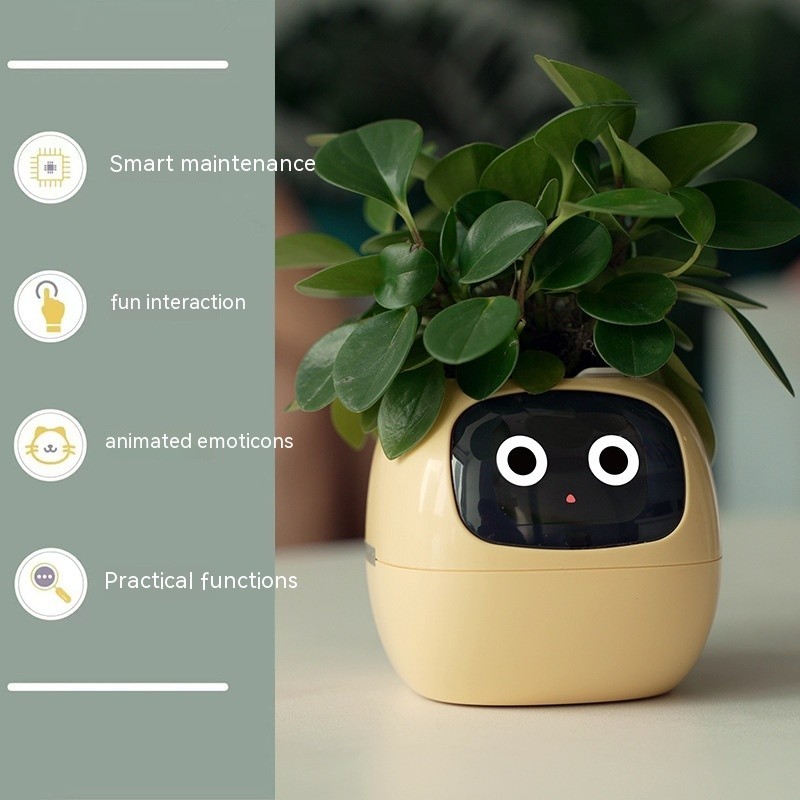Smart Planter AI - Endless Fun with 49 Rich Expressions & 7 Smart Sensors