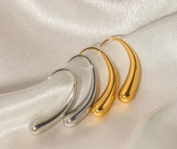 Irregular Water Drop Geometric Ear Studs – Versatile Earrings