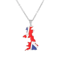 Women’s Stainless Steel Simple & Versatile Map Necklace