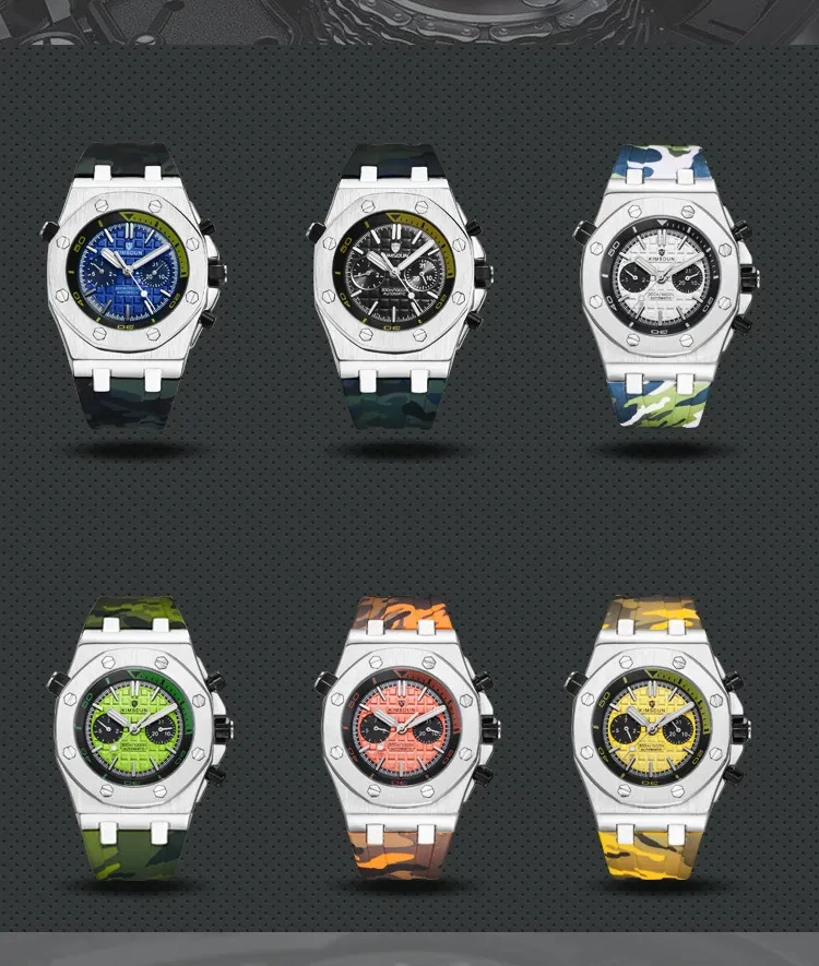 Men’s Fashion Silicone Waterproof Automatic Mechanical Sports Watch