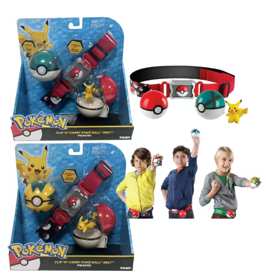 Tomy Pokemon Poké Ball Belt Toys for Kids Ages 4 and Up