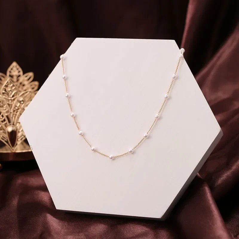 Women’s Korean Style Pearl Choker Necklace