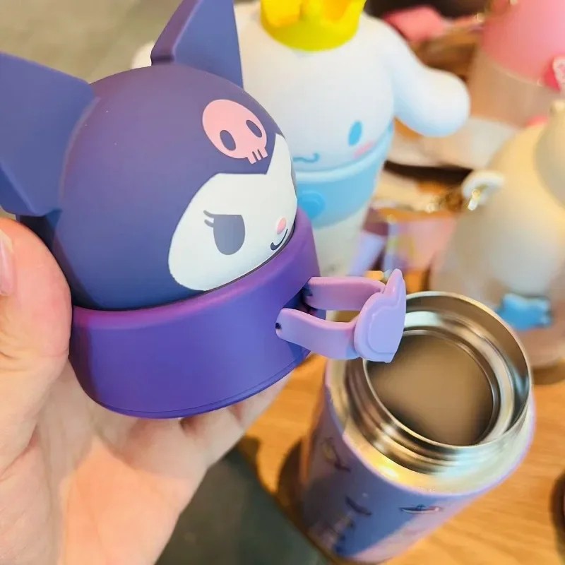 Miniso Hello Kitty Cinnamoroll Kuromi Stainless Steel 316 Thermos Water Bottle – Vacuum Termo Kids Vacuum Flask Bottle Tumbler