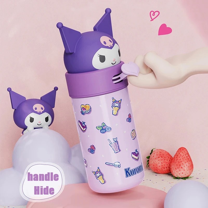 Miniso Hello Kitty Cinnamoroll Kuromi Stainless Steel 316 Thermos Water Bottle – Vacuum Termo Kids Vacuum Flask Bottle Tumbler