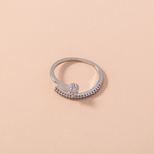Simple Five-pointed Star Micro-inlaid Zircon Ring Jewelry Ring Accessories