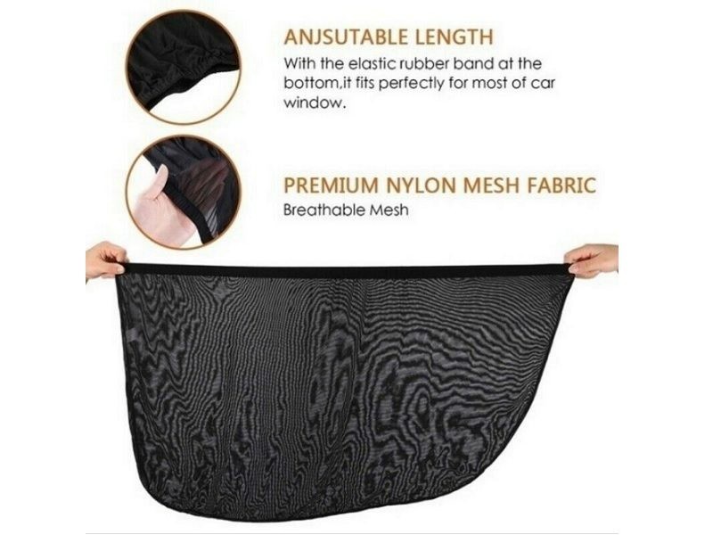 4pcs/set Car Front & Rear Side Window Sun Shade Cover
