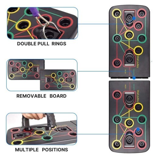 Multifunctional Push-up Folding Board Pull Rope Combination Bracket