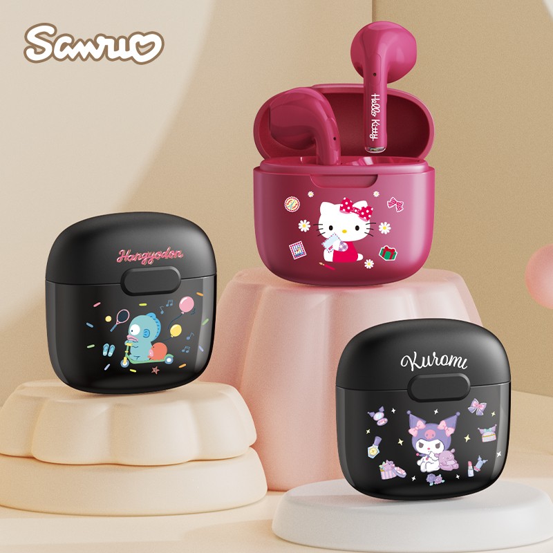 Miniso Sanrio BL22B Bluetooth 5.3 Wireless Earbuds – Cute My Melody Earphones with HIFI Stereo Sound, Hello Kitty & Kuromi