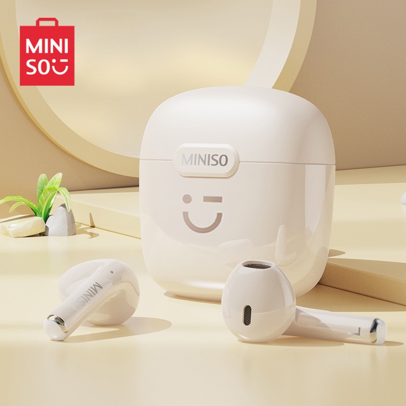 Original MINISO M06 Wireless Bluetooth V5.3 Headset – Stereo Gaming Sports Earphones, Noise Reduction Headphones with Mic