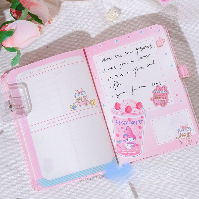 Sanrio Miniso Notebook with Pen Set – High Quality Kawaii Stationery featuring My Melody for School Students and Girls