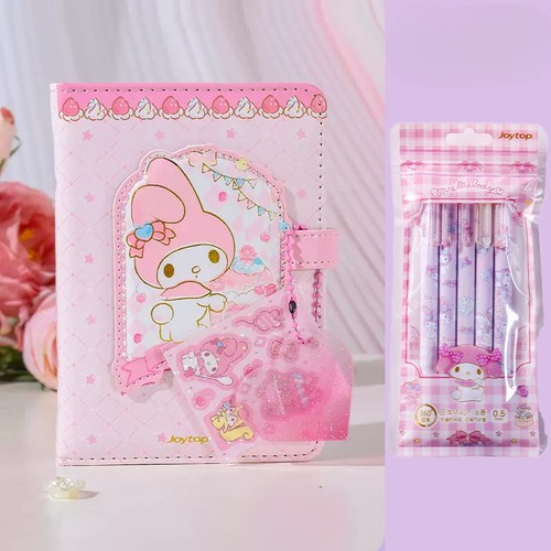 Sanrio Miniso Notebook with Pen Set – High Quality Kawaii Stationery featuring My Melody for School Students and Girls