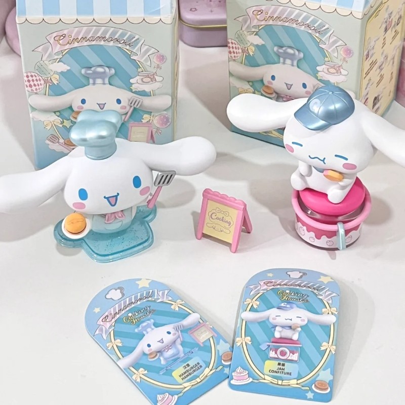 6 Boxes Cinnamoroll Cooking Blind Box – MINISO Sanrio Doll Model Decorative Ornaments for Children Toys, Birthday Gifts, Kawaii Trendy Animation