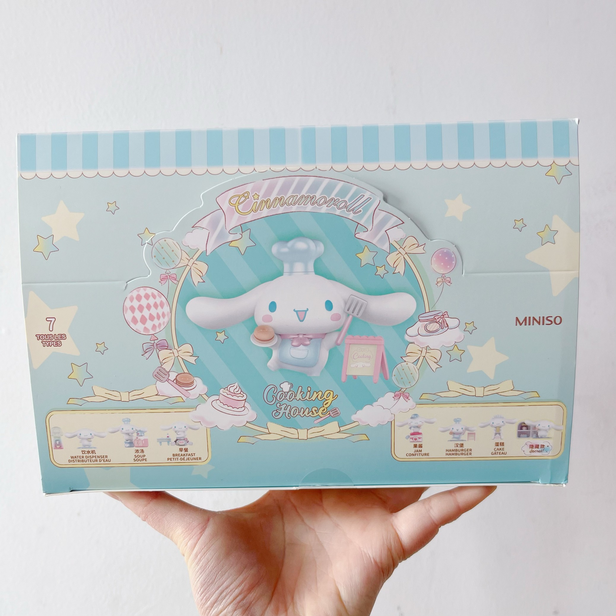 6 Boxes Cinnamoroll Cooking Blind Box – MINISO Sanrio Doll Model Decorative Ornaments for Children Toys, Birthday Gifts, Kawaii Trendy Animation