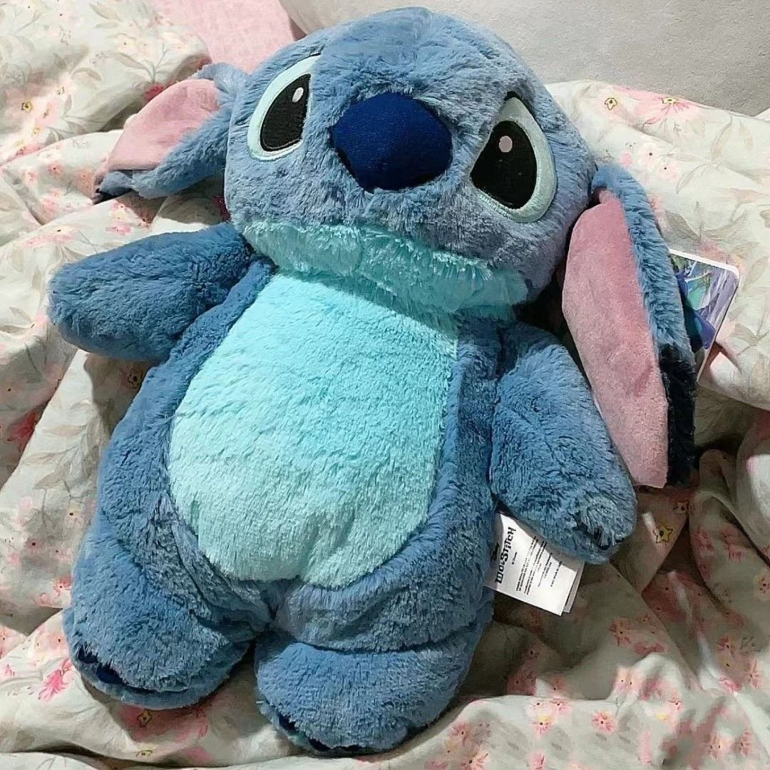 30CM MINISO Stitch Hot Water Bag – Extra Grande Plush Doll Hand Warmer, Cute Disney Anime Gift for Girls, Holiday Gifts