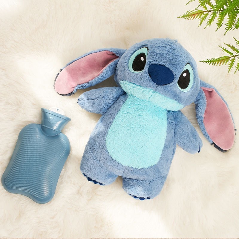 30CM MINISO Stitch Hot Water Bag – Extra Grande Plush Doll Hand Warmer, Cute Disney Anime Gift for Girls, Holiday Gifts