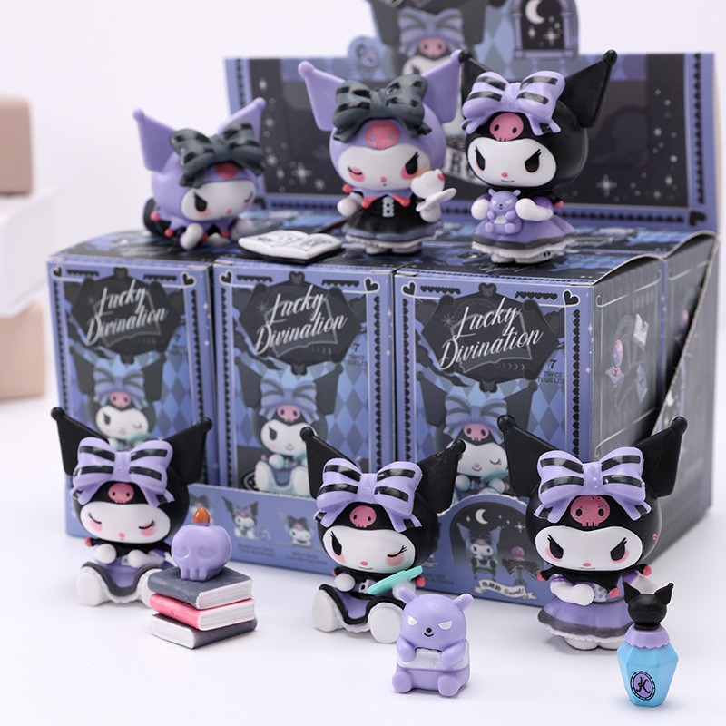 MINISO Mystery Box Kuromi Magic Series Doll Collection – Kawaii Halloween Birthday Gift, Desk Decoration, Blind Anime Figure