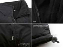 4XL Fleece Lining Vest/Sleeveless Hooded Jacket